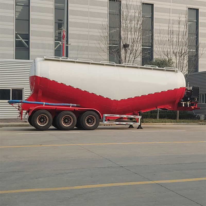 3 Axles 50t Bulk Cement Tank Semi Trailer For Sale Cement Bulker Capacity