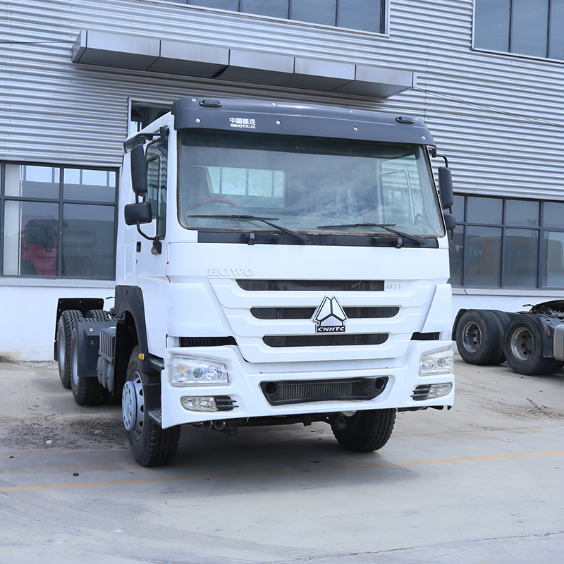 Sinotruk Howo Low Price Used 371hp 420hp Hw76 Cab Truck Tractor For Sale