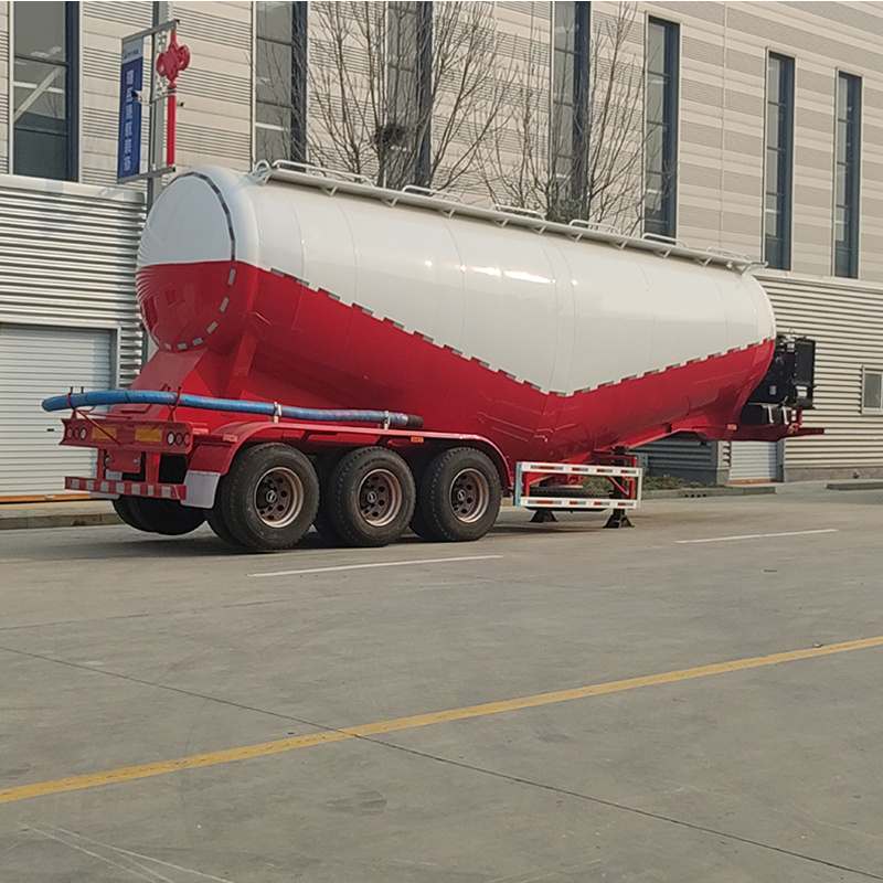 3 Axles 50t Bulk Cement Tank Semi Trailer For Sale Cement Bulker Capacity