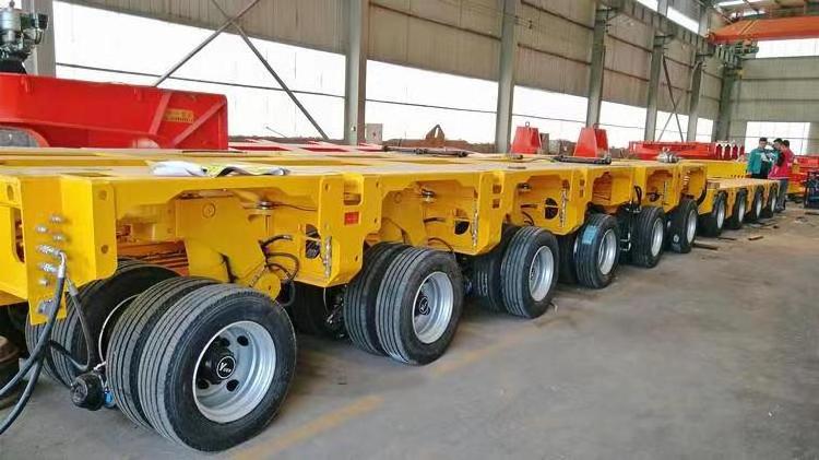 JT  Heavy Hydraulic Multi Axles Low Bed Self Propelled Modular Transporter Truck Trailer