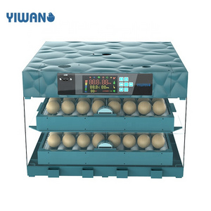 YIWAN 64-320 eggs high hatching rate automatic 128 egg incubator for hatching eggs