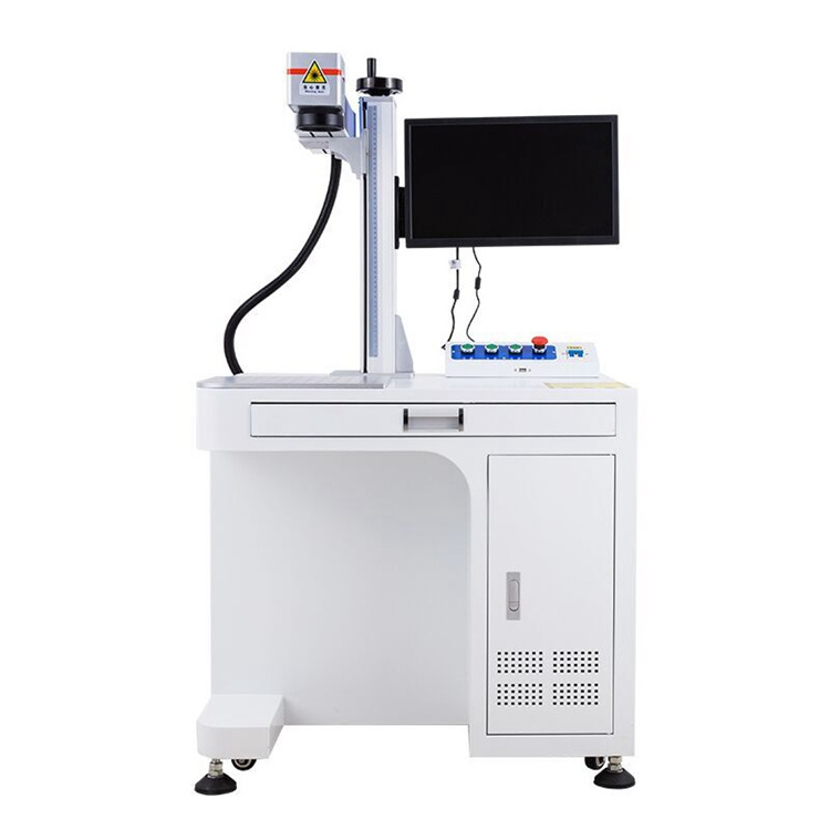 Buy makes mark wholesale high quality 20/30/50W desktop fiber laser marking machine laser engraving machine makers mark machine