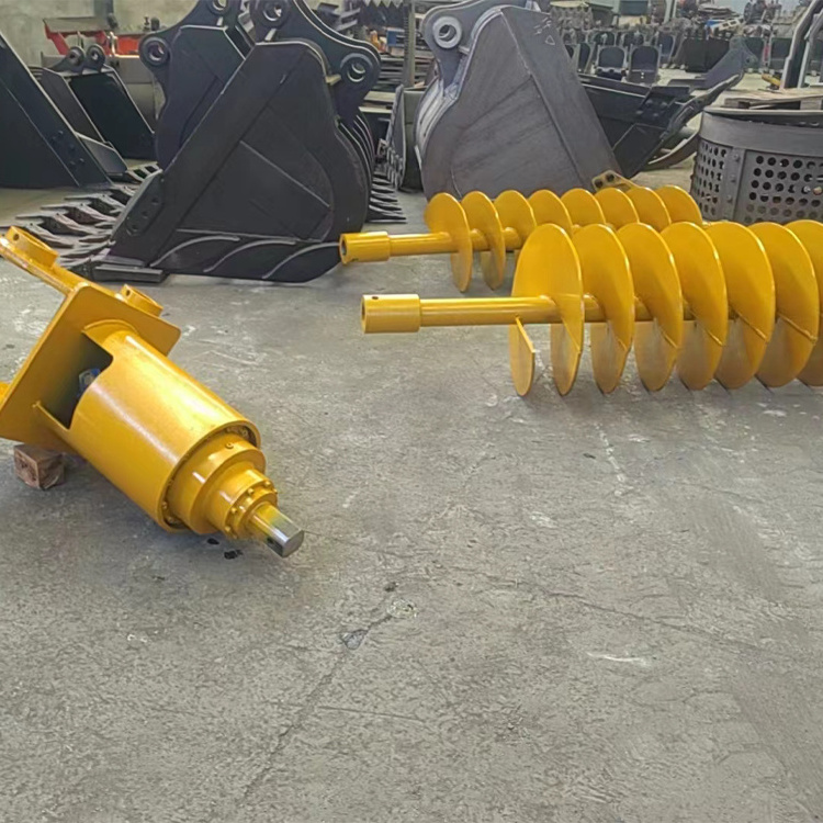 Oem size excavator power earth augers Hydraulic earth auger drill for earth drilling