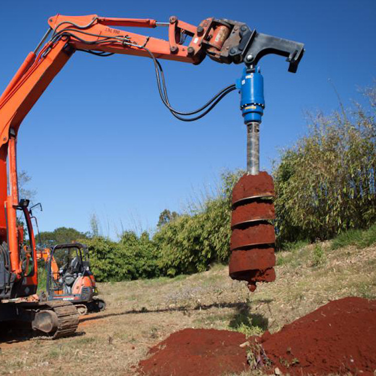 JCB240 Digger Earth Auger Drill Compact Skid Steer Earth Auger Drive Attachment