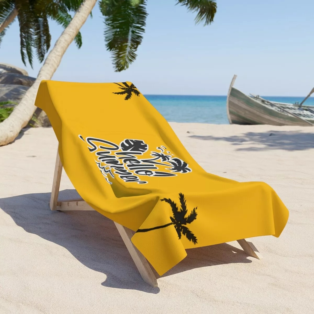 Women man sustainable beach chair cover swimming lounge chair super soft 100%cotton beach towel