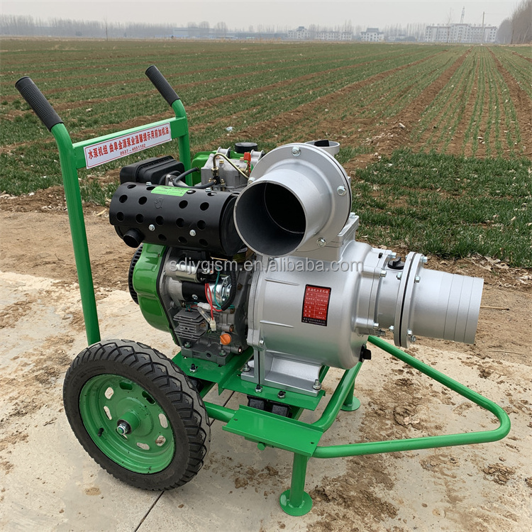 Air cooled diesel water pump integrated unit with a water output of 100 cubic meters for agricultural machinery