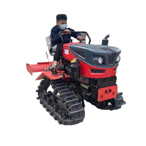 35 HP Small Rotary Dry Land Cultivator Tiller Orchard Ditching Cultivator crawler tractor