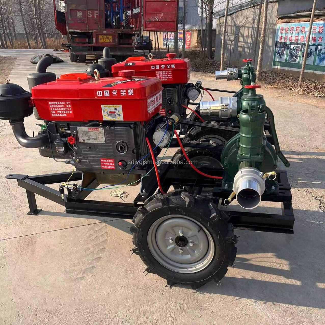 farm irrigation systems4 diesel water pumpHigh mountain water delivery dual blade high-pressure pump