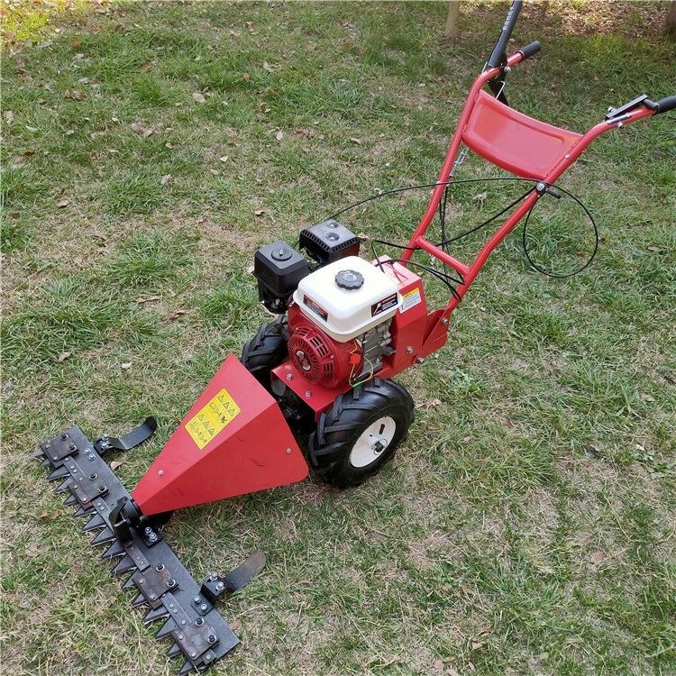 High power gasoline manual lawn mower, two wheeled manual lawn mower, garden weeder