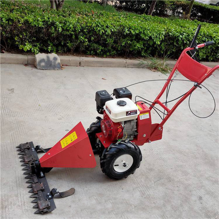 High power gasoline manual lawn mower, two wheeled manual lawn mower, garden weeder