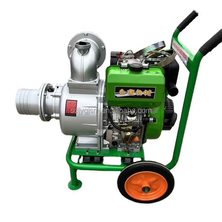 Air cooled diesel water pump integrated unit with a water output of 100 cubic meters for agricultural machinery