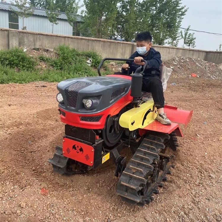 35 HP Small Rotary Dry Land Cultivator Tiller Orchard Ditching Cultivator crawler tractor