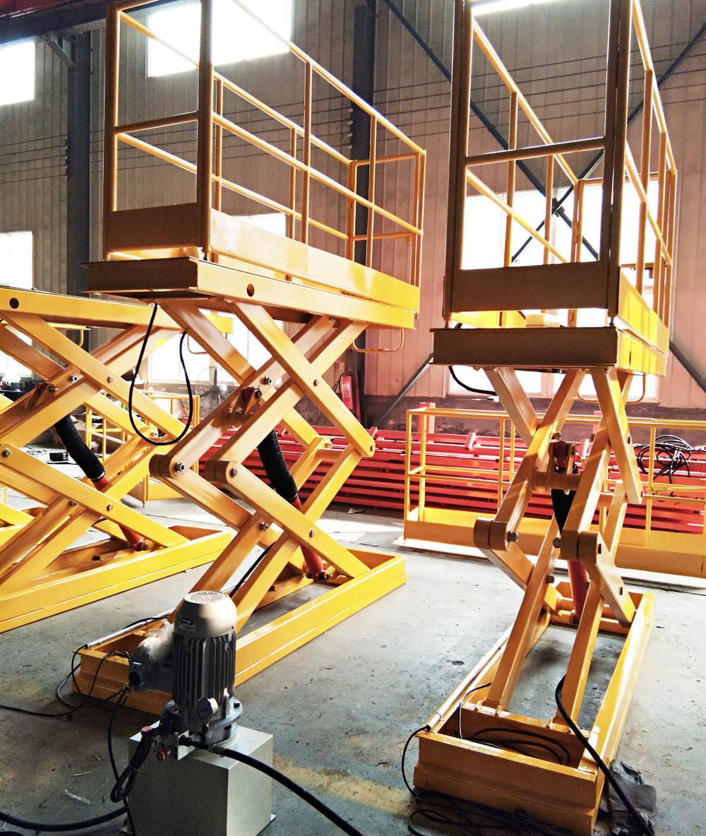 Logistics Line Static Hydraulic Pallet Truck Mobile Scissor Lift Platform