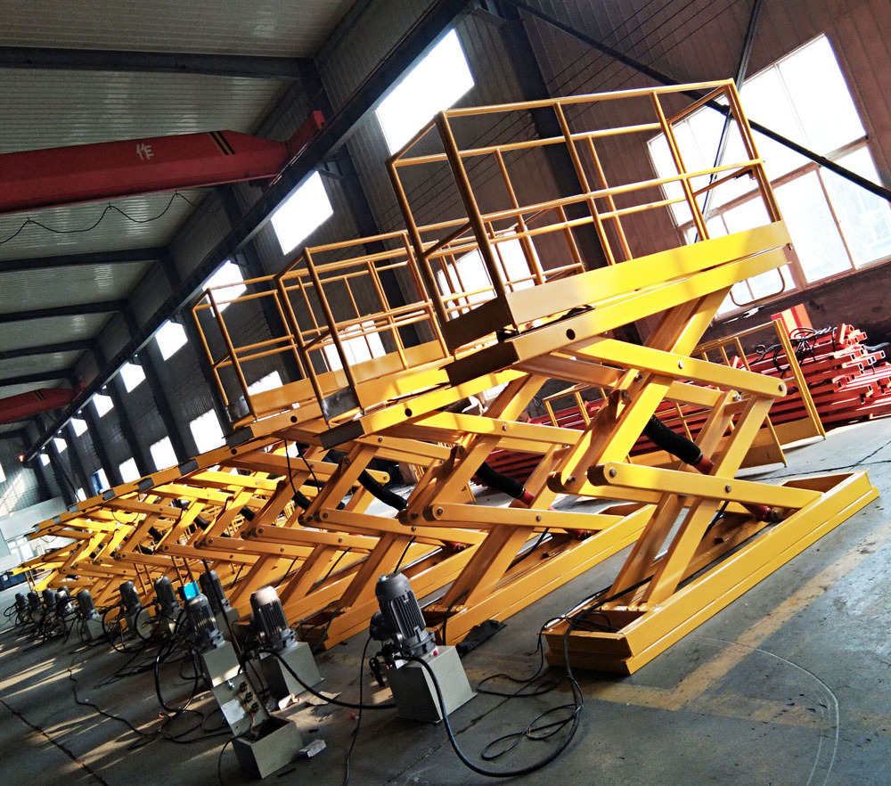 Logistics Line Static Hydraulic Pallet Truck Mobile Scissor Lift Platform