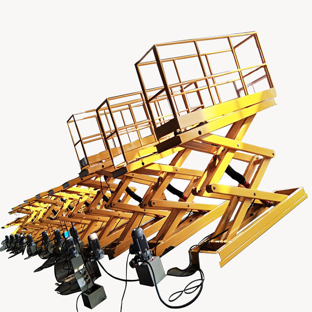 Logistics Line Static Hydraulic Pallet Truck Mobile Scissor Lift Platform