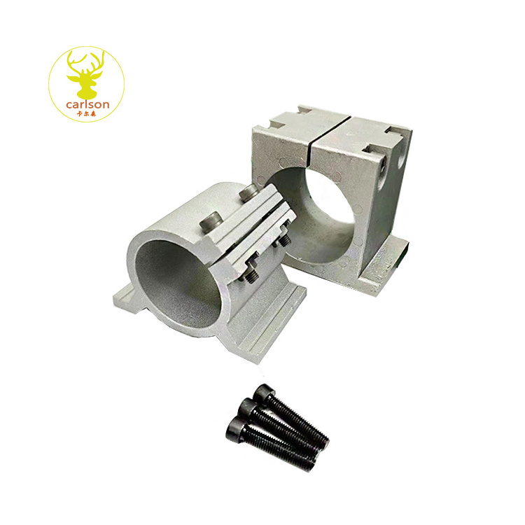 Engraving machine spindle fixture holder 62/65/80/85/100/125MM  cast aluminum sandblasting surface fixed seat spindle holder