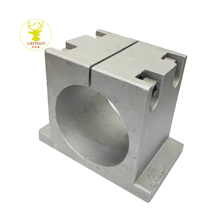 Engraving machine spindle fixture holder 62/65/80/85/100/125MM  cast aluminum sandblasting surface fixed seat spindle holder