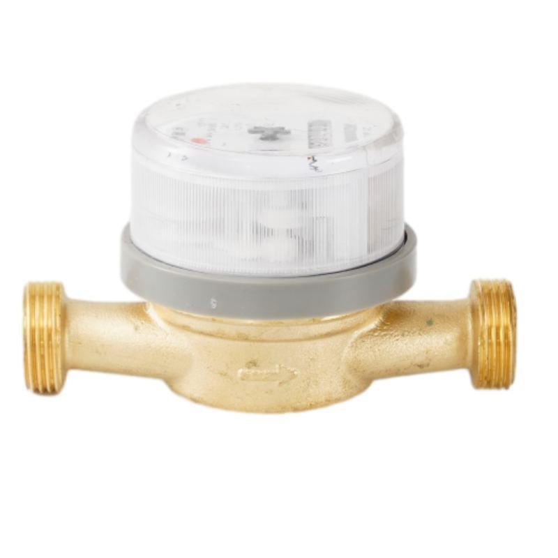 professional manufacture 1/2'' Single jet Brass body water meter with pulse output function cold/hot water meter