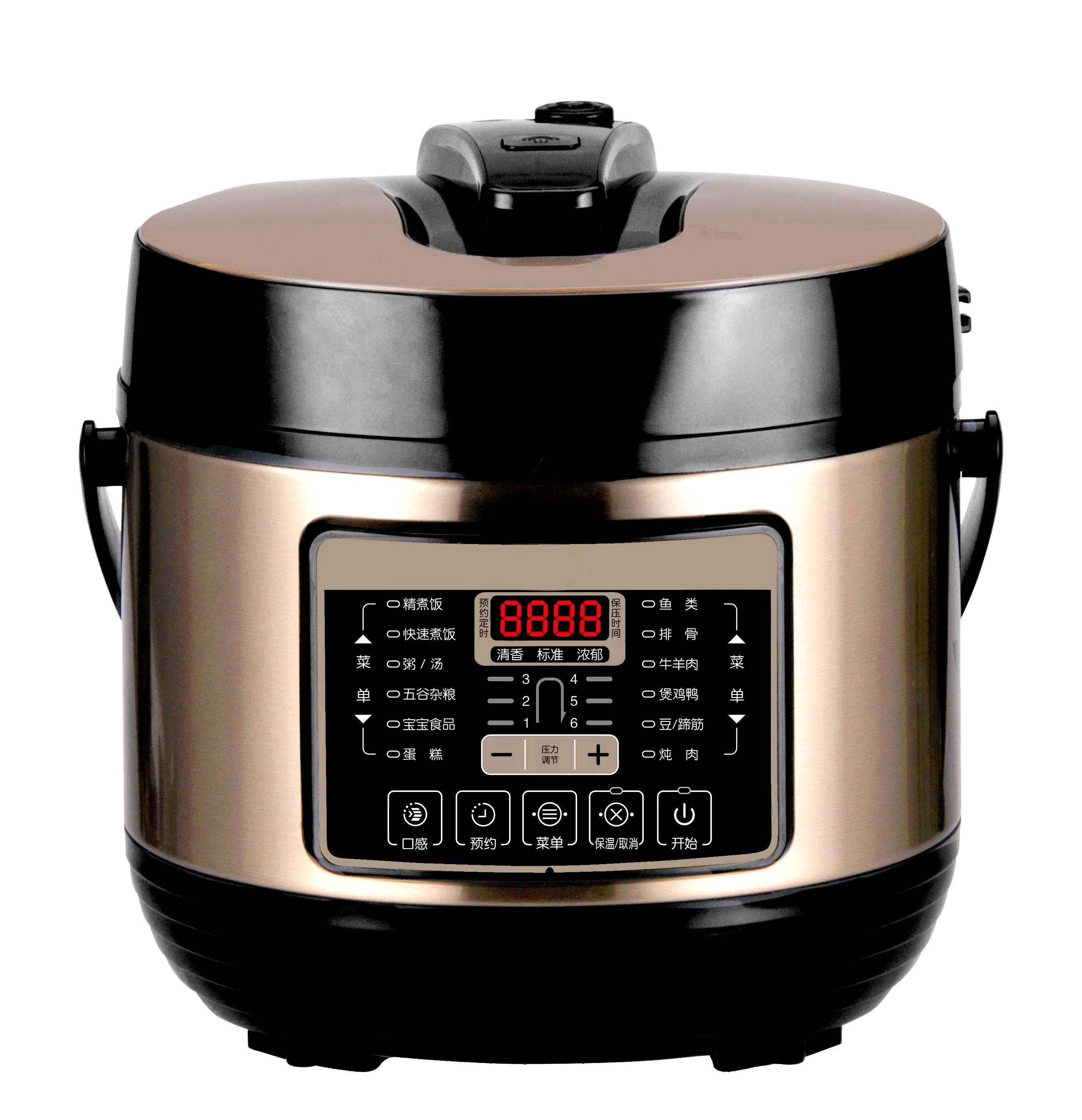 Pressure Cookers 6L Non-Stick Coating Inner Pot Stainless Steel Instant Crock Smart Pressure Cooker