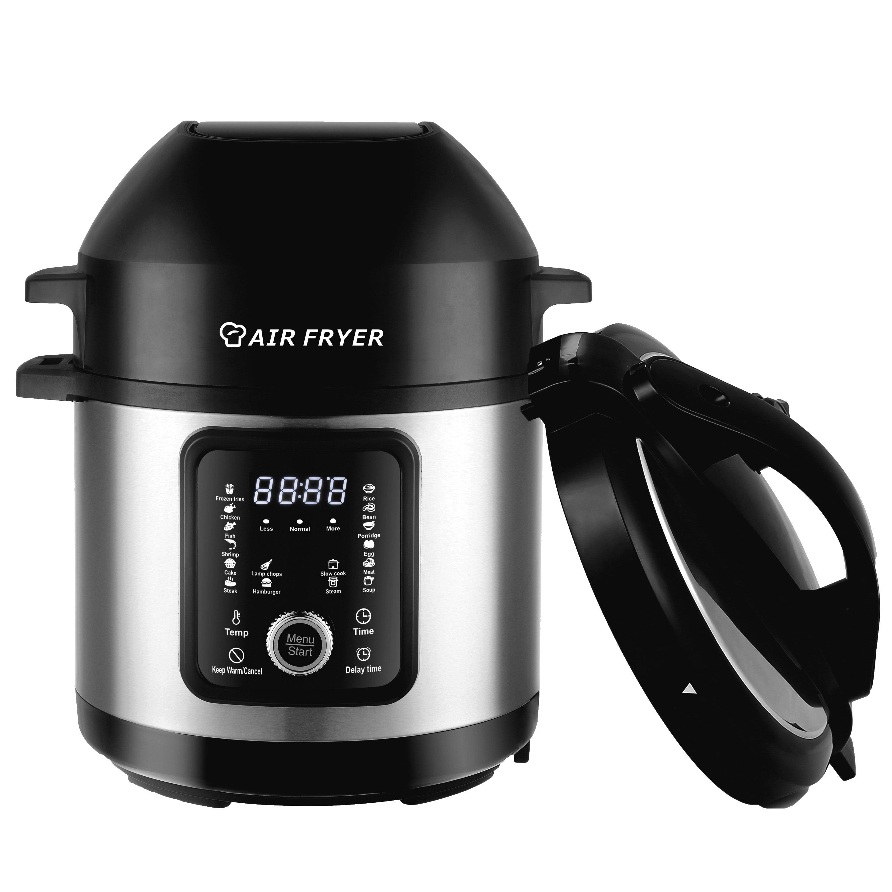 6l Pressure Cooker Manufacturer Digital Control Aluminum Inner Pot Electric Pressure Cooker With Air Fryer