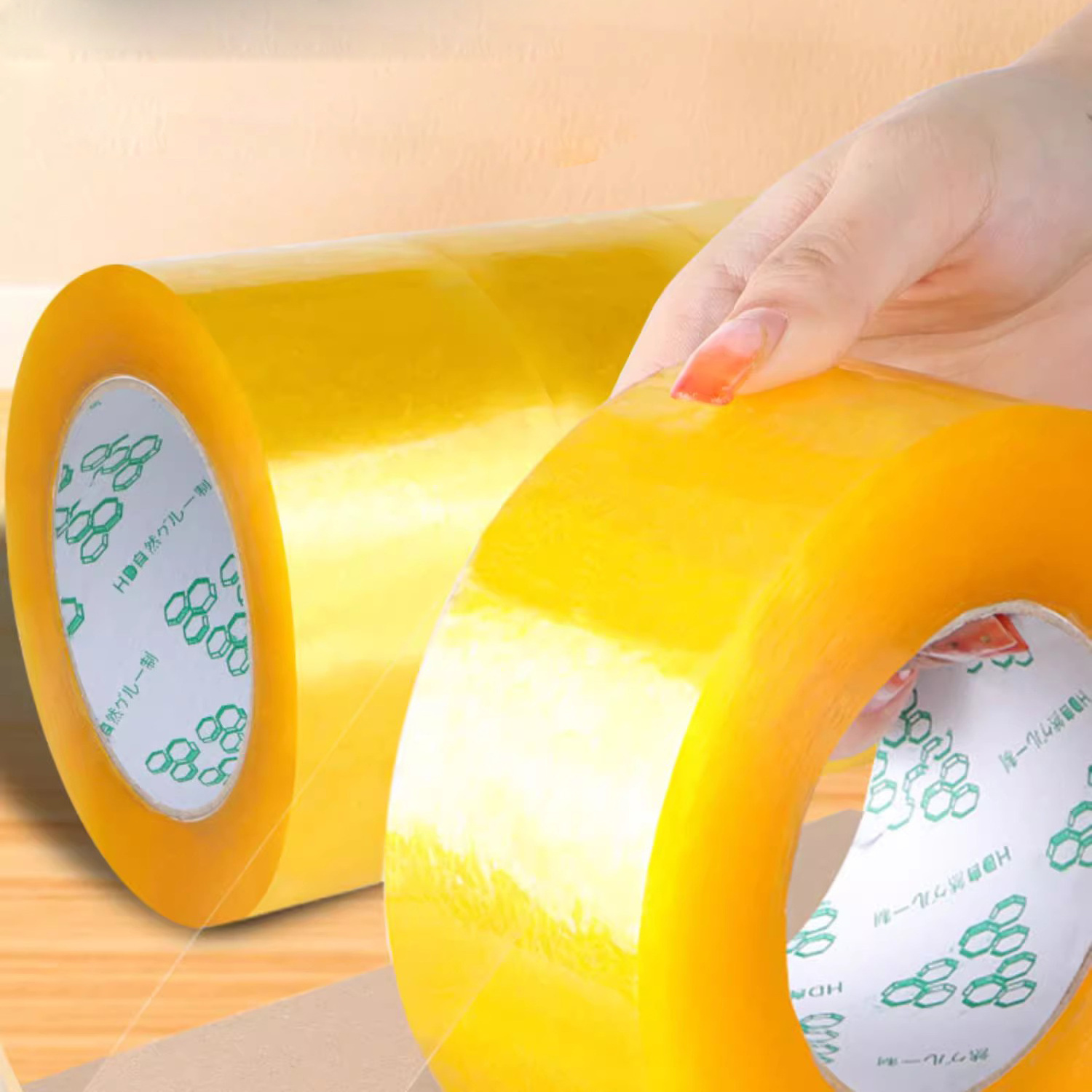 Keyrone Long Lasting Transparent BOPP Adhesive Packing Tape with Acrylic Water Base Glue