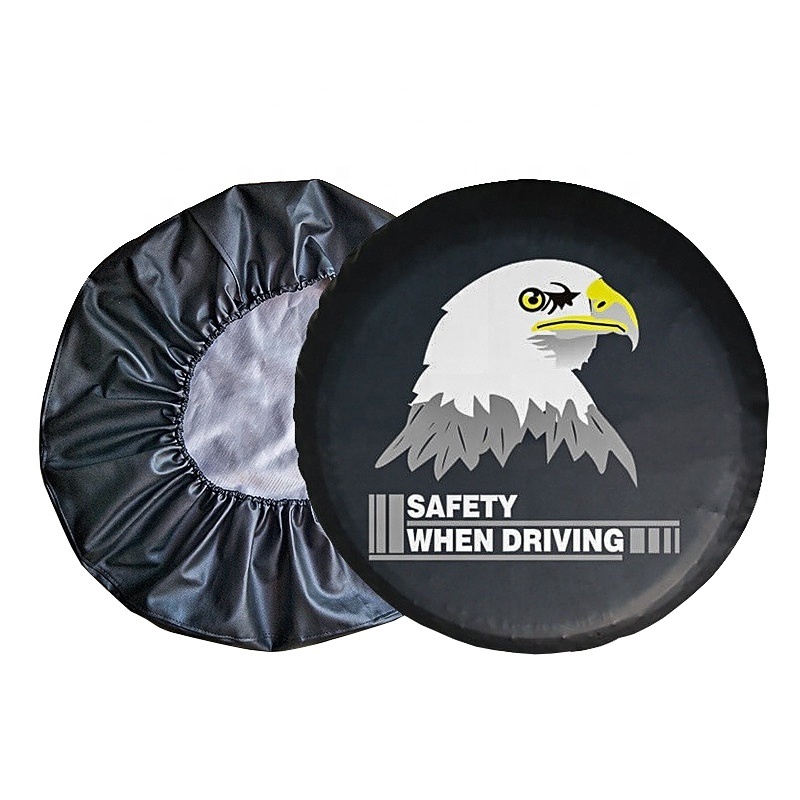 Waterproof PVC Universal Skull Styling Car Spare Wheel Tyre Tire Cover Portable Bags Fits Tires 13 Inch to 17 Inch