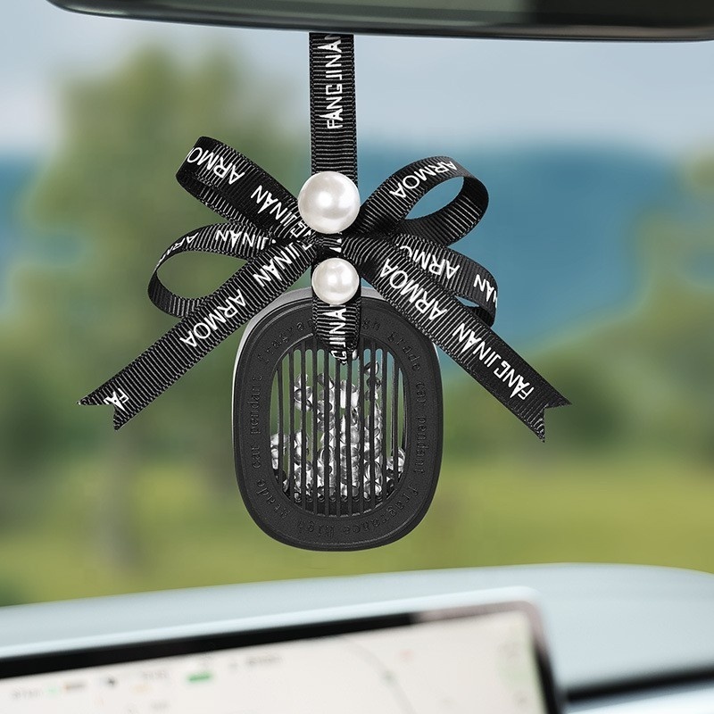 Rearview Mirror Hanging Car Air Freshener Diffuser Oil Aromatherapy Fragrance Solid Perfume