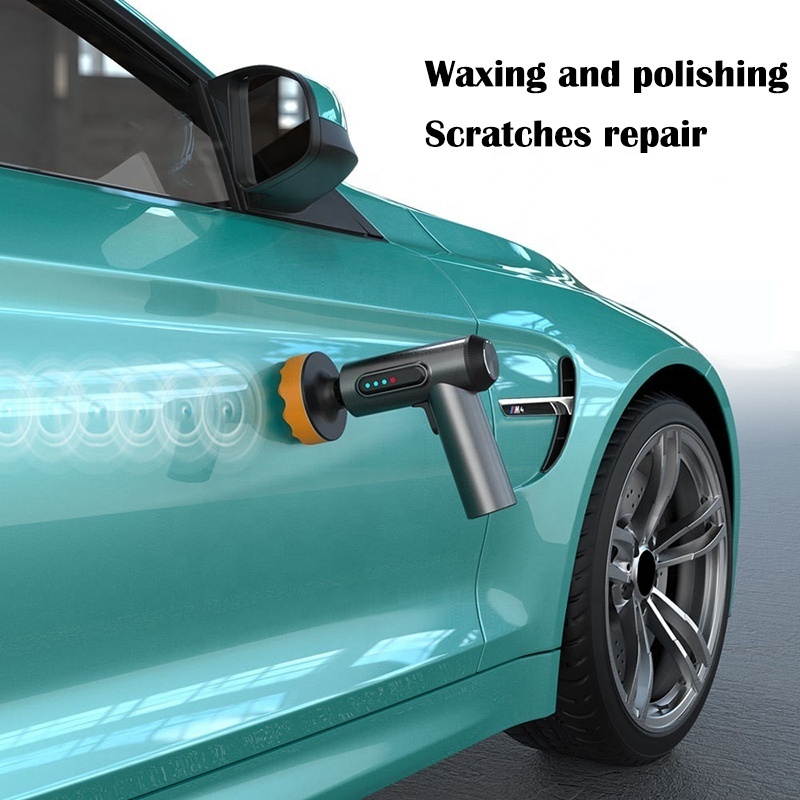 Car Scratch Remover Polisher Kit Mini Rechargeable Buffer For Car Paint Repairing Waxing Buffing