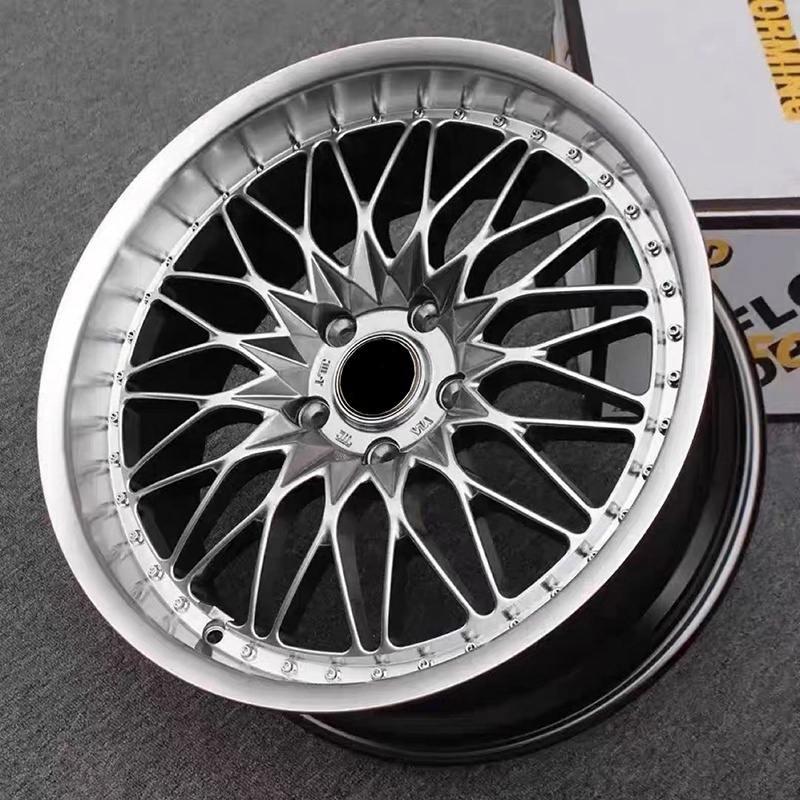 High Quality Aluminum Alloy 100-120 PCD 17 18 19 Inch 5 Hole Universal Car Casting Wheels Rims Auto Parts