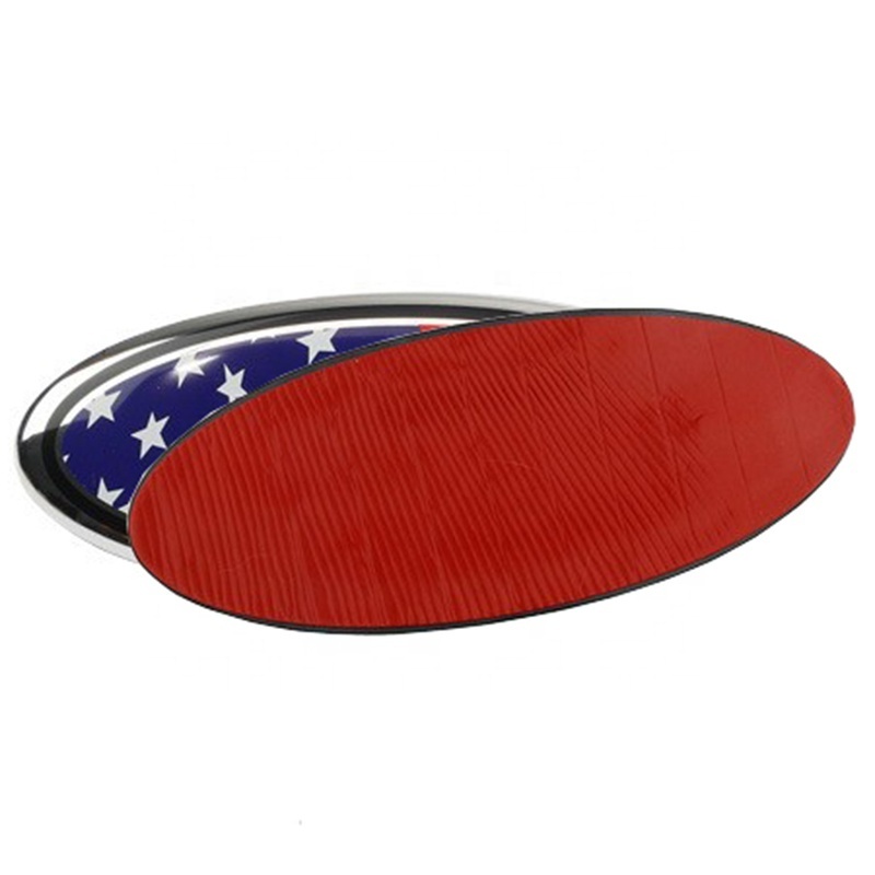 3D ABS 7 Inch Or 9 Inch Car Front Grill Rear Trunk American Flag Styling Oval Emblem Badge Nameplate Fit For Ford F150 F250