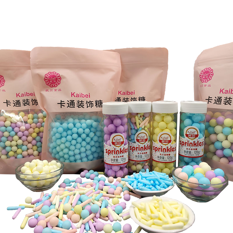 Wholesale bakery decoration ingredients edible birthday decoration sprinkles candy