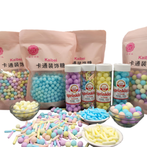 Wholesale bakery decoration ingredients edible birthday decoration sprinkles candy