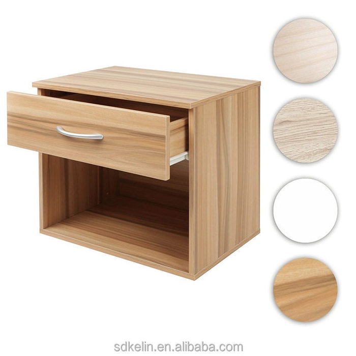 Good quality one drawer plum hotel nightstand