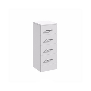 Bathroom storage corner chest of drawers with 4 drawers