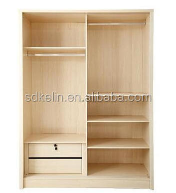 Wooden panel MDF/Partocle board sliding door folding wardrobe