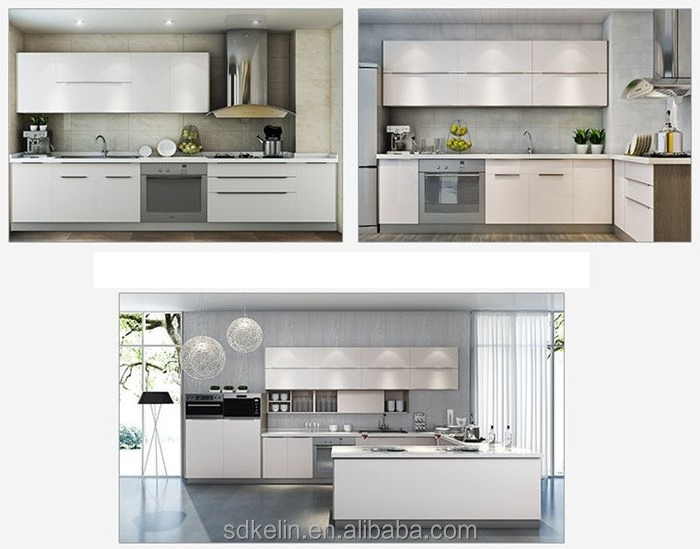 Modern wooden high gloss kitchen cabinet