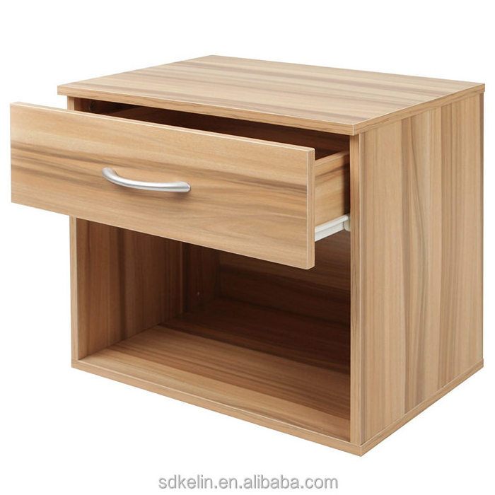 Good quality one drawer plum hotel nightstand