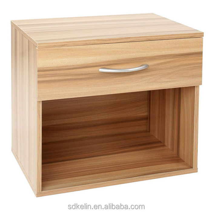 Good quality one drawer plum hotel nightstand