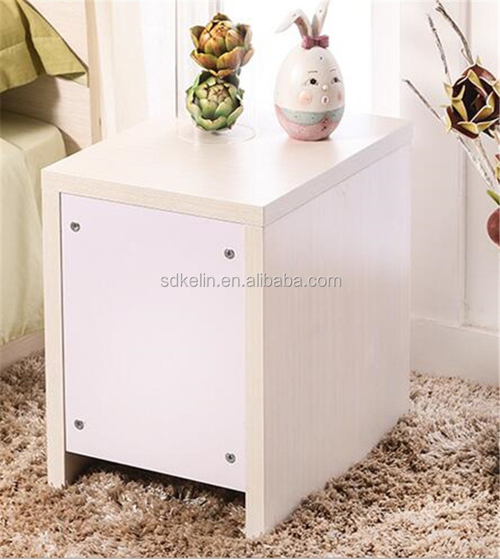 Simple design narrow bedside cabinet