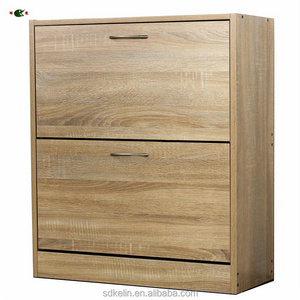 Living room furniture wood two doors MDF shoe cabinet