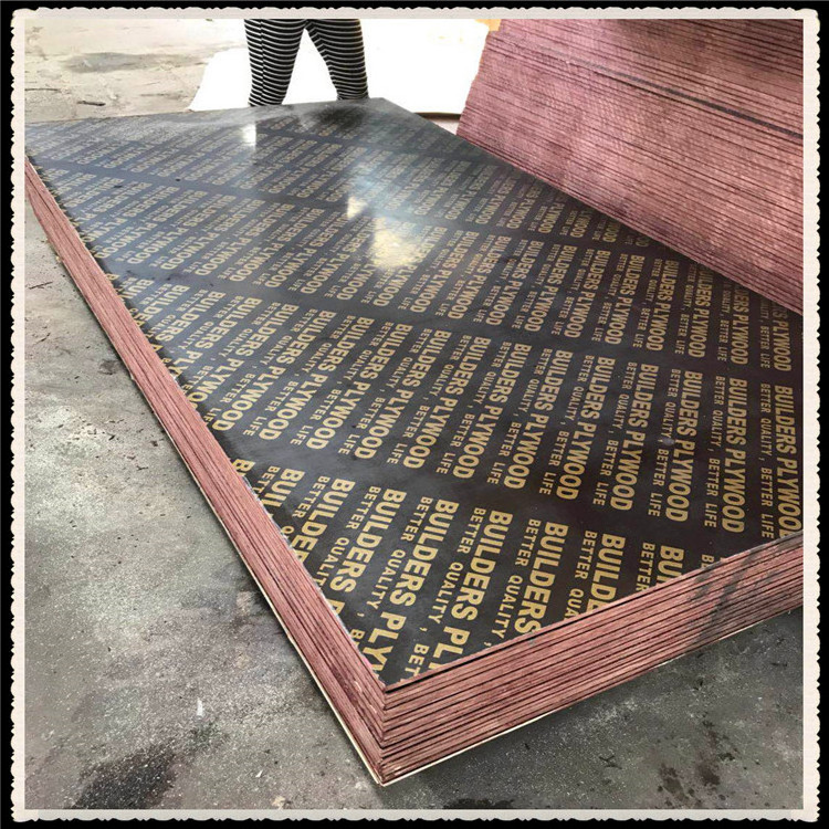 4x8 12mm 15mm 18mm 21mm concrete film faced shuttering plywood brown non-slip film faced plywood sheet