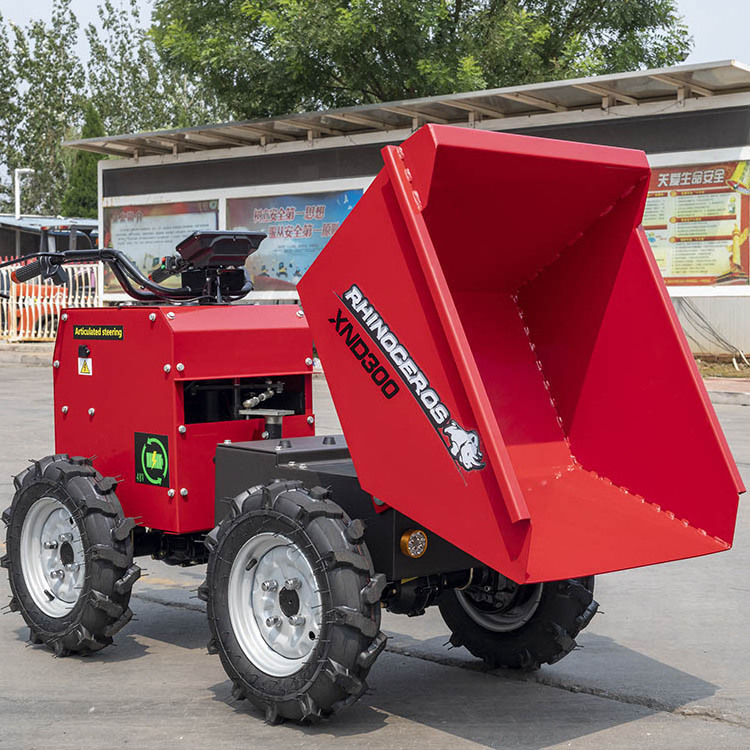 Rhinoceros XND300 power wheel barrow crawler dumper rhino electric mini dumper Power Wheel Barrow Mini Dumper 1 Ton