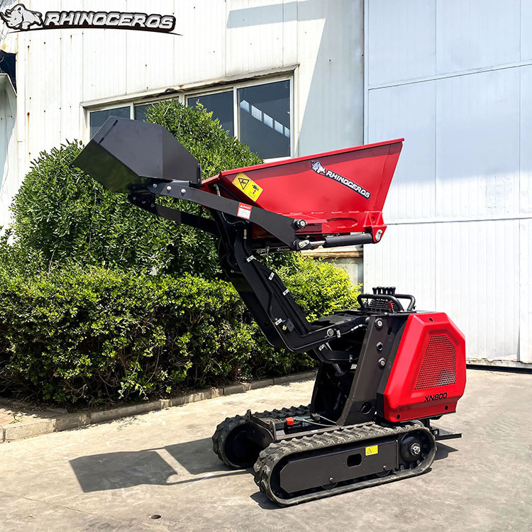 Crawler Mini Dumper Sale 800kg China Rhinoceros XN800 Factory Price with Kubota Diesel Engine EPA CE