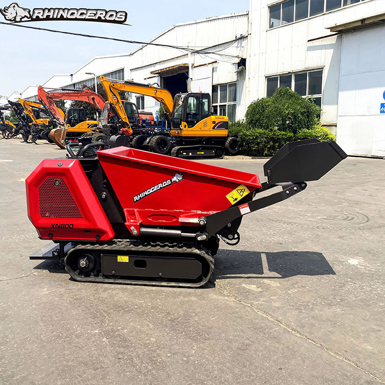 Crawler Mini Dumper Sale 800kg China Rhinoceros XN800 Factory Price with Kubota Diesel Engine EPA CE