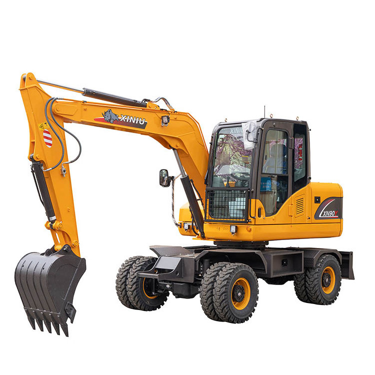 XINIU Rhinoceros XN90Y Wheel Excavator 9 ton small excavator mini excavadora