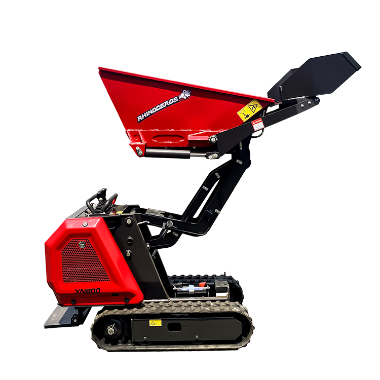 Rhinoceros XN800 CE China Mini Dumper 1 Ton Compact Engine Transporter Crawler Dump Truck