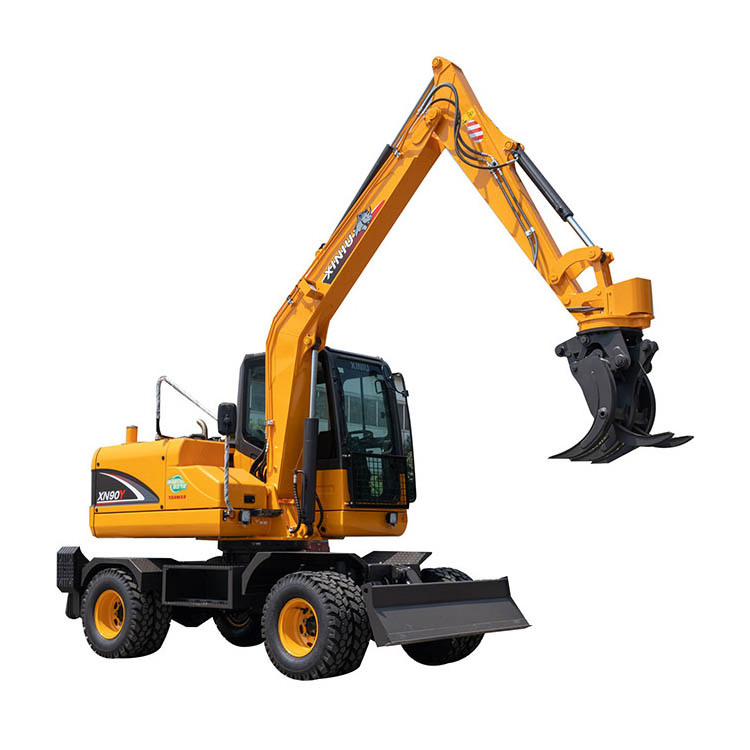 XINIU Rhinoceros XN90Y Wheel Excavator 9 ton small excavator mini excavadora