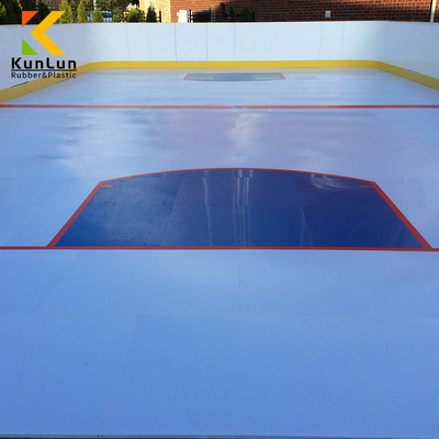 New design UHMWPE self lubricating infused 4x8ft synthetic ice tiles for ice skating hockey