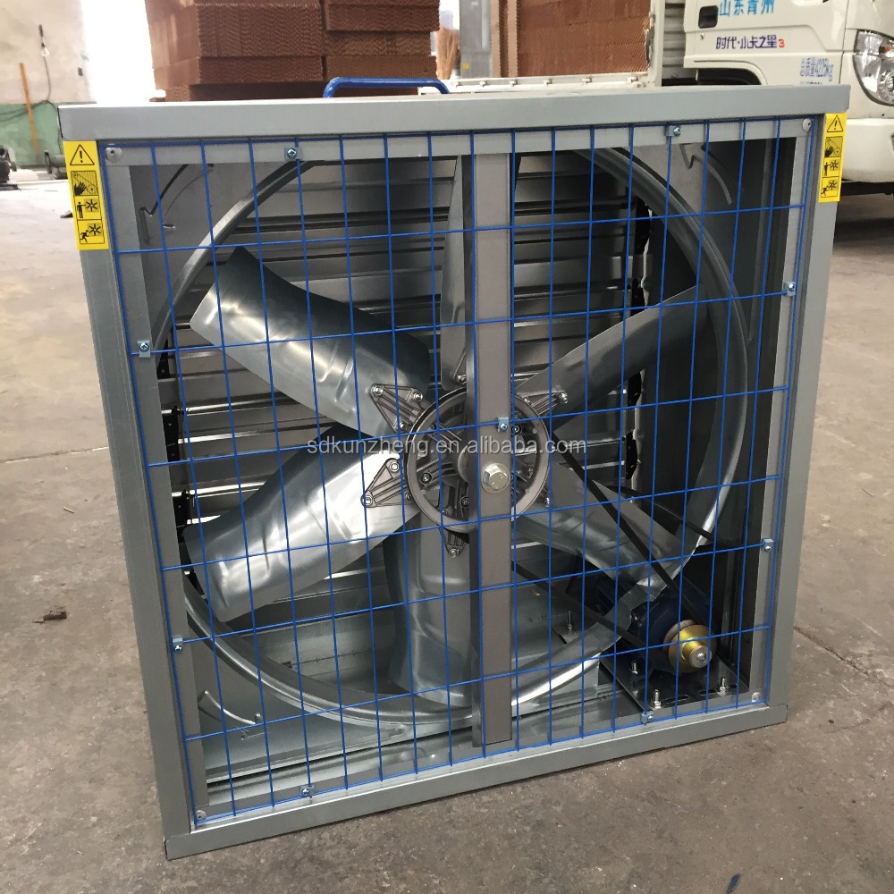 Quality Shandong kunzheng Low noise poultry exhaust fan to protect heat stress of dairy cows