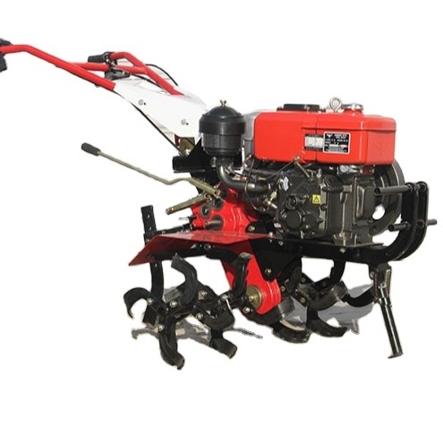 Mini Cultivator 8hp and 6hp Diesel Engine With Water Cooling Power Tiller With Fertilize Implement